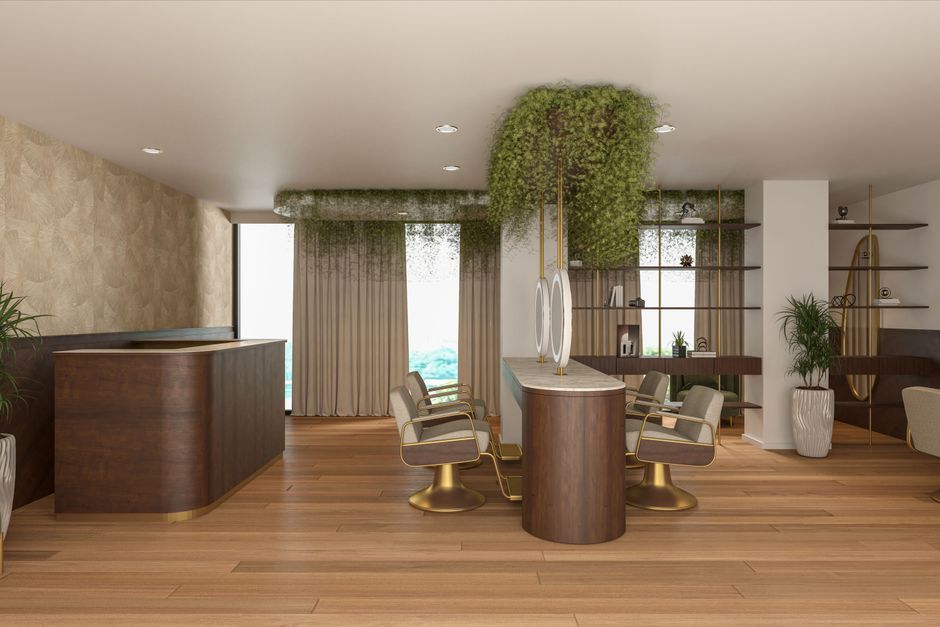 Interiorul salonului Butterfly Beauty Boutique